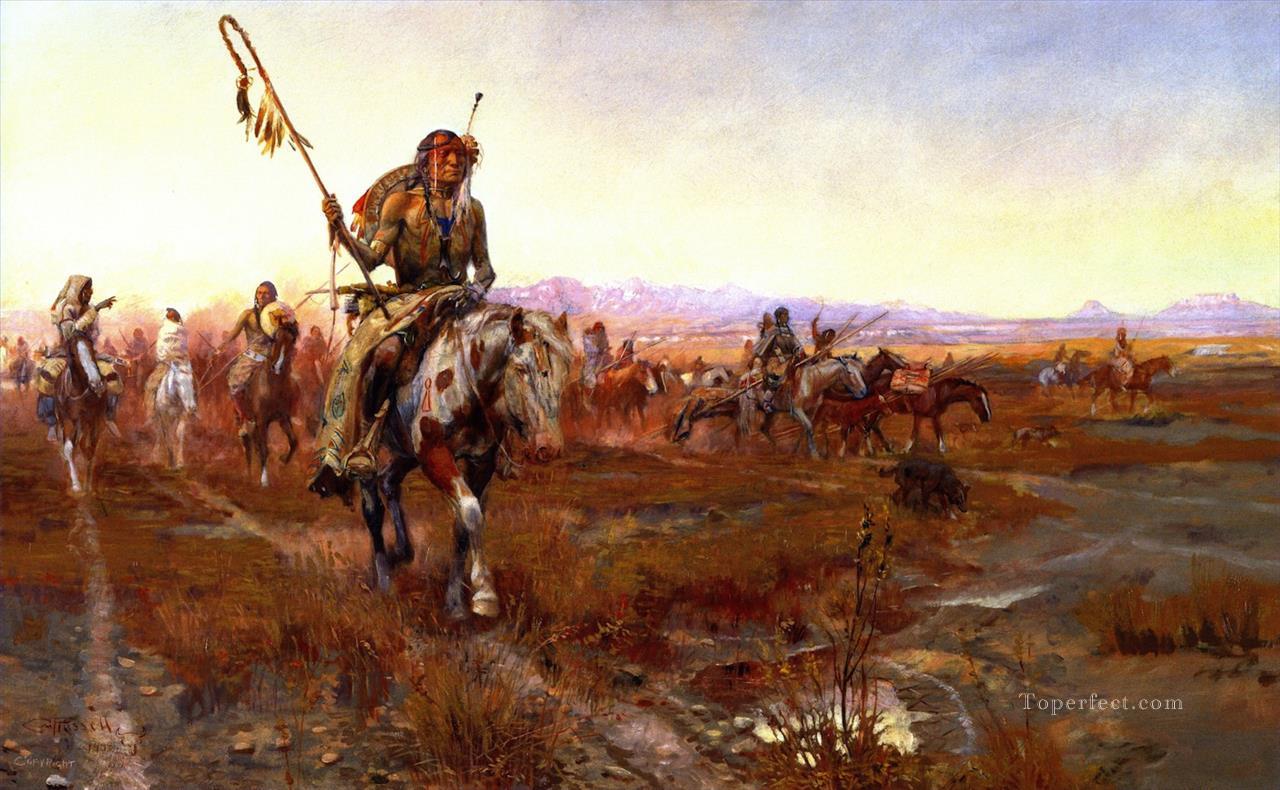 the medicine man no 2 1908 Charles Marion Russell Oil Paintings